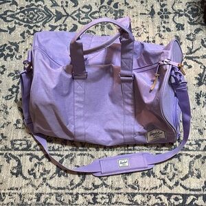 Herschel Supply Company lavender red stripe interior Travel Bag